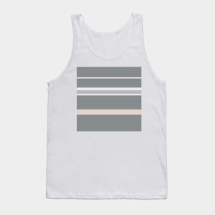 A fabulous amalgam of Very Light Pink, Grey, Gray (X11 Gray) and Light Grey stripes. Tank Top